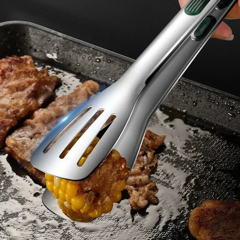 Non Slip Stainless Steel Food Tongs